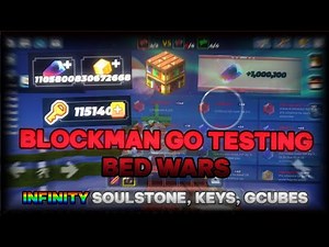 Blockman Go Testing NEW BedWars - INFINITY SOULSTONE, GCUBES, KEYS + FREE TALENTS