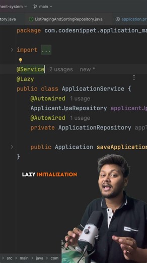 How To Make Lazy Initialisation Default In Spring Boot ✅ #springboot