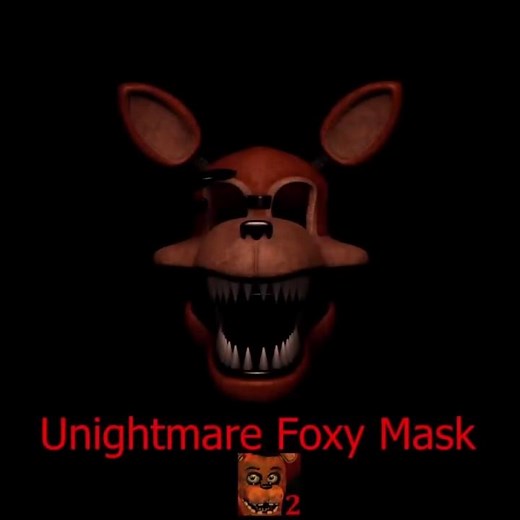 UnNightmare Foxy Mask in FNaF 2