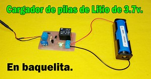 Como hacer un cargador de pilas de litio de 3.7v. | Circuito en Protoboard.