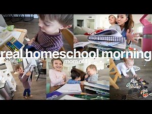 Homeschool Morning Routine | Mom of 4 Homeschooling 2nd Grade and Kindergarten with Littles