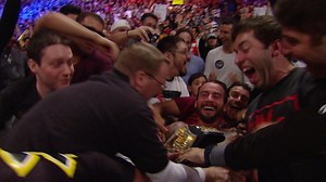 CM Punk celebrates his WWE Championship win with the WWE Universe in Madison Square Garden: Survivor Series 2011