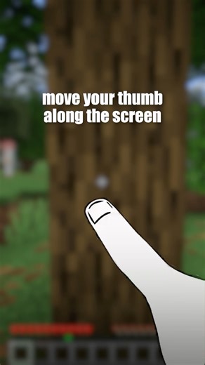 Punch a Tree in Minecraft 👊🌳 #minecraft #shorts