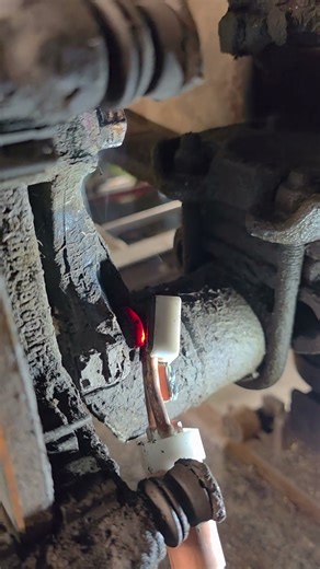 Seized Rear Caliper Bolts.??Very common on VWs. Teknel Heat Iductor from Pro-Align UK! #automotive