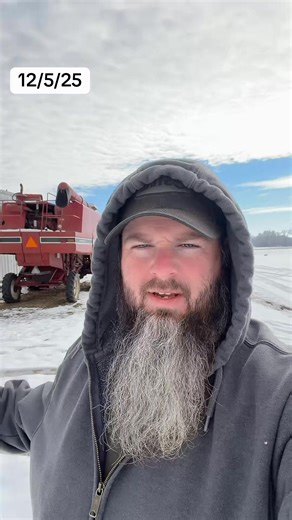 The international 1420 combine has been sold, just another day on the farm #Harvest2025 #caseih #breakdown #toolbox #nightvibes #project #smallfarmer #farmer #snow #corn | Second Shift Farmer
