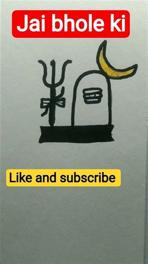 Easy Shivling Drawing 🙏 | Step by Step Mahadev Art #Shorts #drawing #fyy