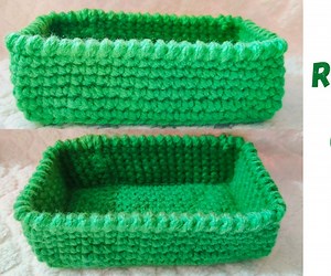 Make Your Own Rectangle Crochet Basket