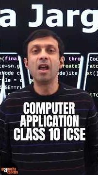 Computer Application Class 10 ICSE #shorts