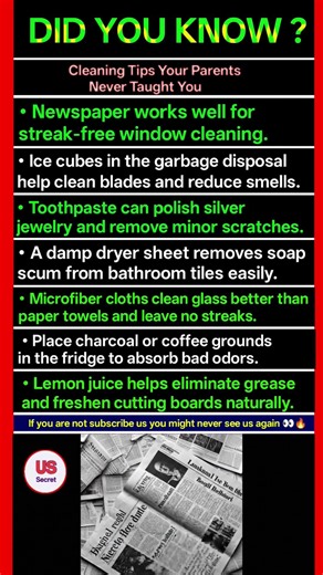 Cleaning Tips Your Parents Never Taught You