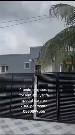 QUICK RENTAL 4 BED STORY HOUSE FOR RENT AT ( GHC 7000) PER MONTH * LOCATED AT OYARINFA SPECIAL ICE AREA - ACCRA * NEWLY BUILT * AGENCY TERMS AND CONDITIONS APPLY * EVERYTHING IS PERFECT * CODE : AGTGAFARU,RIMCO