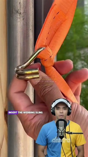 Genius idea to attach webbing sling rope simply and safely