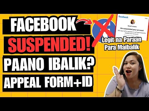 FACEBOOK SUSPENDED ACCOUNT 2025 | APPEAL FORM + ID STEP BY STEP TUTORIAL | SARAH JANE SEMIC