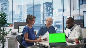 Financial Banker Works Copy Space On Stok Videosu (%100 Telifsiz) 3541473307 | Shutterstock