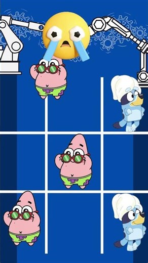 EXTREME TIC-TAC-TOE: Bluey vs. Patrick Star - Who Wins? | Fun Duel