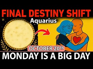 AQUARIUS ♒ October 20, 2025 — FINAL DESTINY SHIFT 🌌 The Universe Is Rewriting Your Whole Timeline!