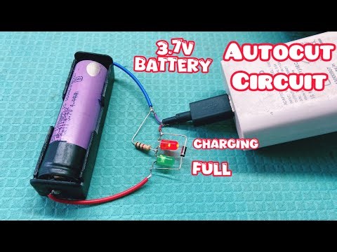 3.7v Lithium Battery Charger AutoCut Circuit ￼￼| How To Make 3.7v Lithium Battery Charging Circuit ￼