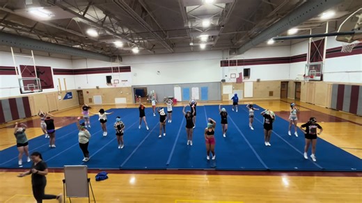 Game Day Blindfolded Cheerleading Routine