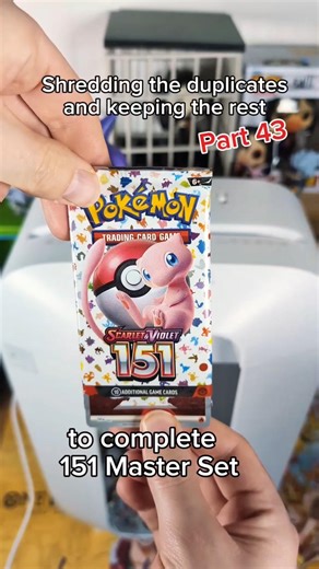 Part 43 of Shredding the duplicates and keeping the rest to complete 151 Master Set #pokemon
