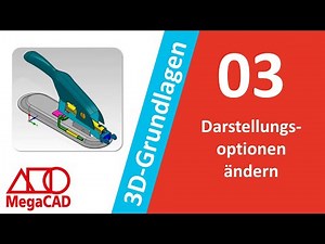 Darstellungsoptionen ändern (MegaCAD Beginner Tutorial)
