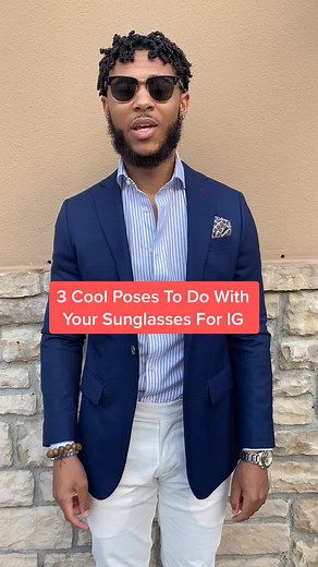 Stylish Sunglasses Poses for Men | Jade Black