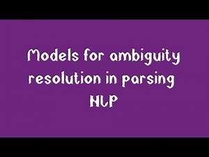 Models for Ambiguity Resolution in Parsing | NLP Tutorial