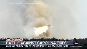 168K views · 772 reactions | Firefighters are working around the clock to extinguish the flames of the Table Rock wildfire in South Carolina. With 1,400 homes under evacuation orders, Faith Abubey is on the scene. https://abcnews.link/QsitpBh | ABC World News Tonight with David Muir | Facebook