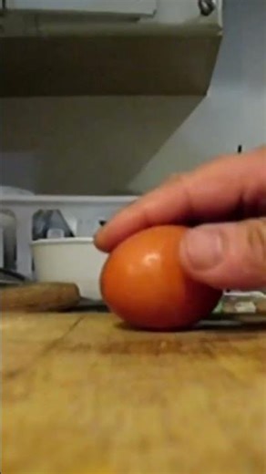 Boiled Egg Cracking - with slight zoom