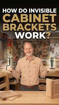How do invisible cabinet brackets work