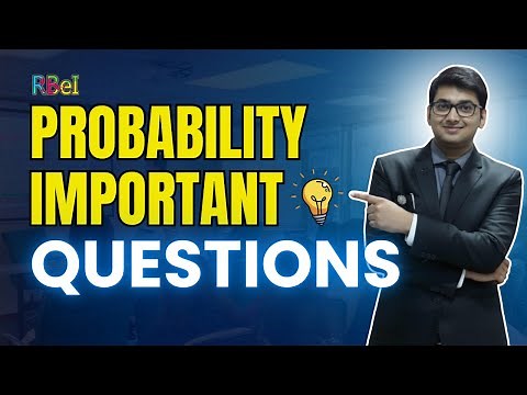 Probability Important Question Solving lectures | Watch Now | CFA level 1 and FRM Part 1 RBei Class