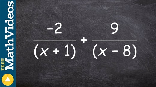 The easy way to determine the LCD of two rational expressions and use it to find the sum