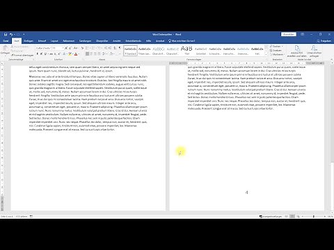 Seitenzahlen ab Seite 4 – Word-Tutorial