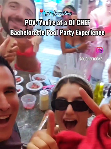 DJ CHEF Bachelorette Experience in the Hamptons