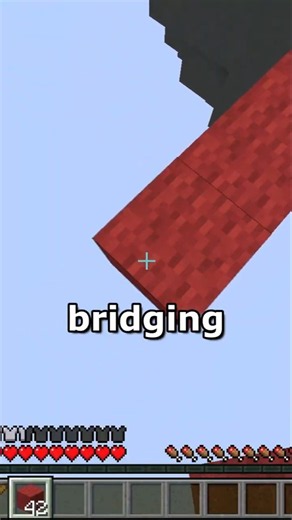 This is the easiest way to speed-bridge in Minecraft