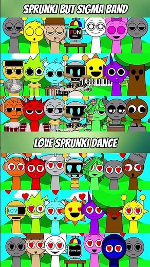 Sprunki in LOVE 💖 Doing the Sigma Boy Dance 💃 | Incredibox MIXED VERSION 🔥🎶