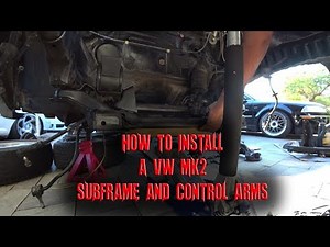 How to install VW MK2 subframe and control arms Season5 EP28