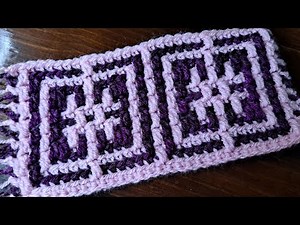Mosaic Crochet Pattern #48 - Multiple of 14 + 4 - work flat or in the round- left or right handed