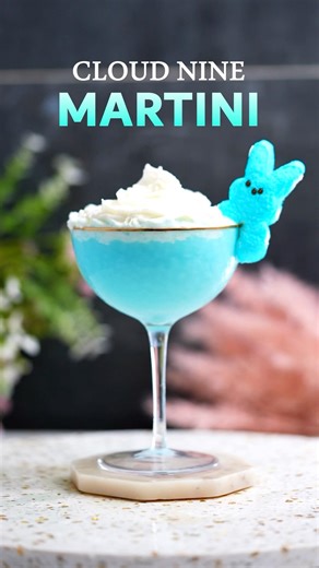 Cloud Nine Martini 💙🐰🌸 #cocktail #cocktail #drink