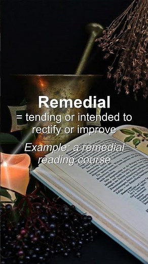Word of the Day: Remedial #Shorts