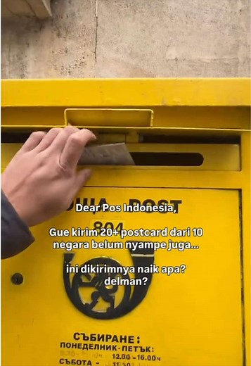 cara kirim postcard ke Indonesia dari luar negeri