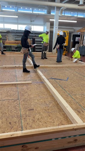 Trying a new layout approach. So far 10/10. #carpentry #construction #contractor #tradeschool