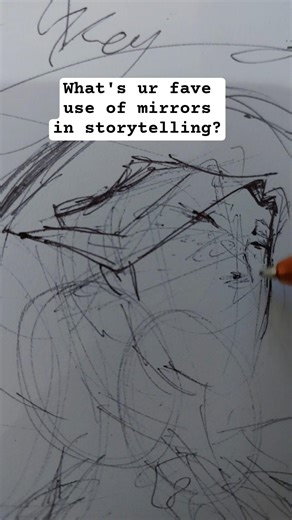Fave use of mirrors?#art#originacharacter#oc#originalcharacter#sketch#sketchbook#artist#storytelling