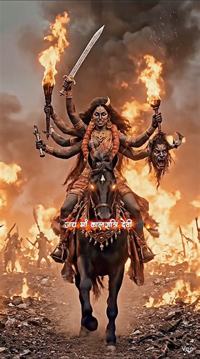 Navratri Day 7 🙏 Maa Kalaratri Roop 🖤🔥 | Fear Ends with Maa