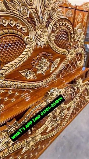 A popular bed model made of solid teak wood. #bed #diningtable