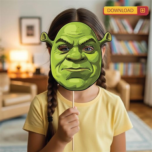 Shrek Props | Baby Shower Gift | Shrek Party Favors | Birthday Decorations | Download Canva Editable - Etsy