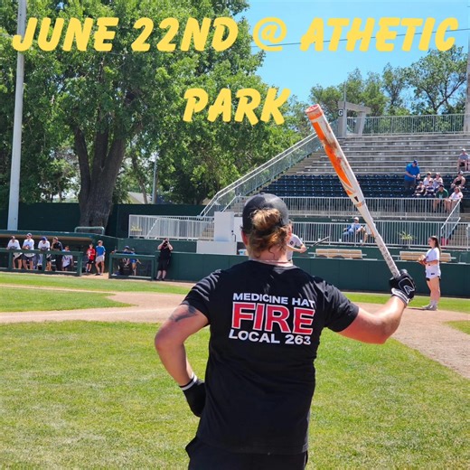 Hey Medicine Hat! We are teaming up with, the Medicine Hat Police Service and the Medicine Hat Mavericks to support the Root Cellar Food and Wellness Hub It's the annual #BattleoftheBadges softball game. We will be defending our Championship title from last year, we hope we can fill the stands and Cheer on your Medicine Hat Firefighters! Tickets are $12 and can big picked up at Fire Station 2. Tickets include admission to the Mavericks game that afternoon as well. #playball #2024champs #firevspo