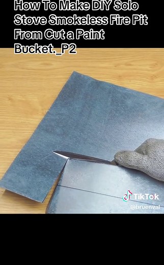 How To Make DIY Solo Stove Smokeless Fire Pit From Cut a Paint Bucket._P2#make #diy #stove #smokeless #paint
