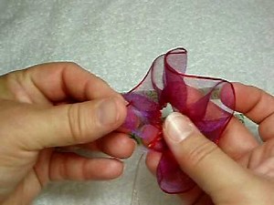 Wired Ribbon Rose Tutorial