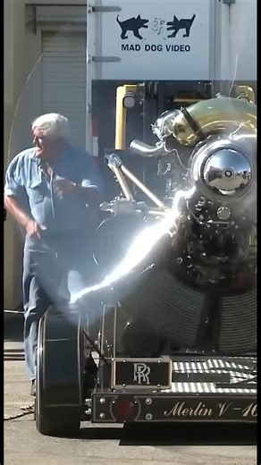 4.4K views · 43 reactions | See the Merlin Engine in Action - Classic Jay Leno's Garage 覆 | Lillianna Larsen | Facebook