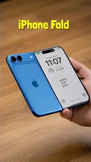 iPhone Fold 🔥 Apple’s First Foldable iPhone Concept #iphone #apple #shorts