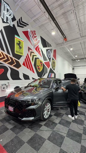 Audi RSQ8 Time Lapsed Window Tint Install #explore #automobile #cartint #fyp